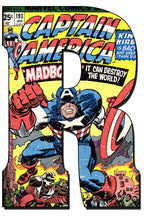 Load image into Gallery viewer, Captain America, Thor, Iron Man, Spider man, The Hulk, Marvel Letters