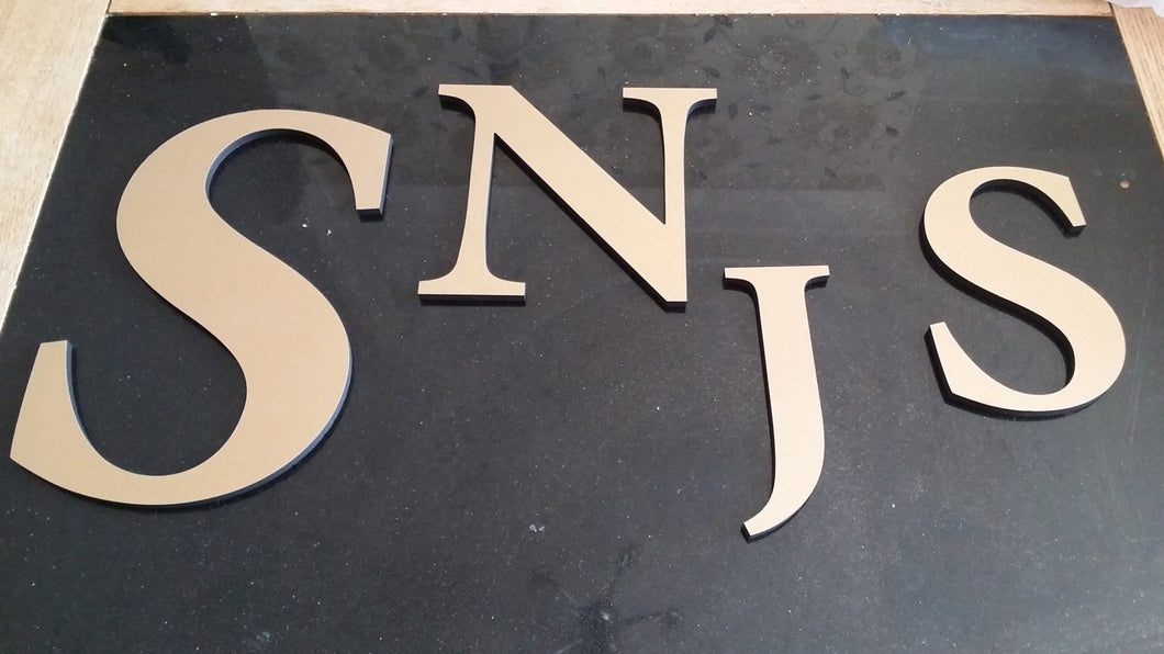 8.5cm Custom Gold Letters