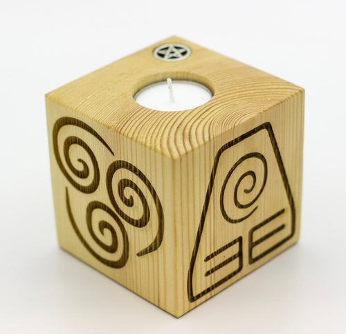 Elements Candle Block 90mm
