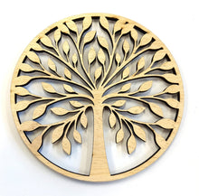 Load image into Gallery viewer, Wooden Ply &amp; MDF Tree Shape blank,Family Tree,Wedding,Guestbook,Crafting - FREE hearts