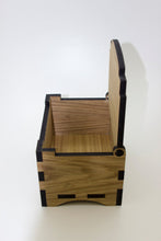 Load image into Gallery viewer, Oak Box with hinged lid for jewellery keepsakes and memory box Odin Design