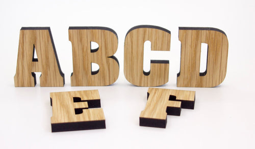 Oak Alphabet Letters