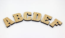 Load image into Gallery viewer, Oak Alphabet Letters
