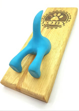 Load image into Gallery viewer, Dog Leash Holder Engraved with Your Pets Name on solid wood