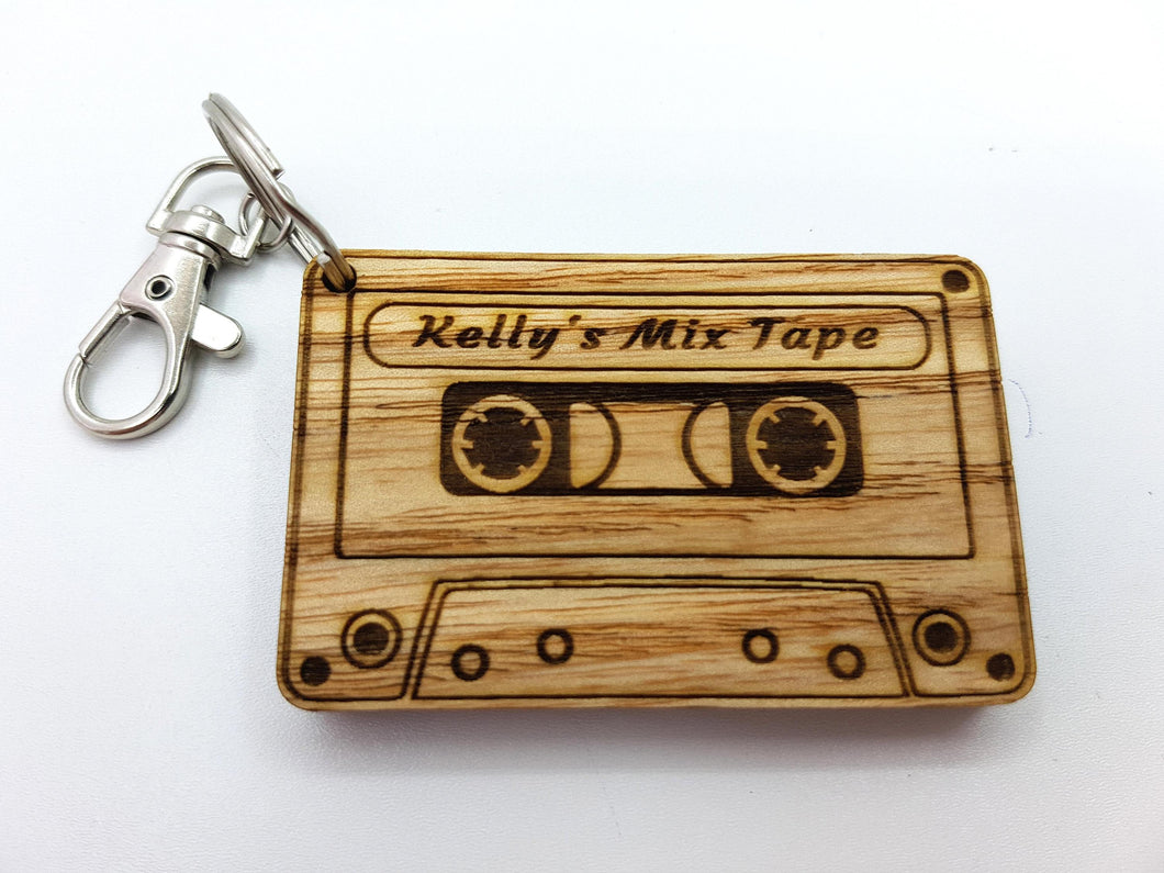 Personalised Mix Tape Keyring