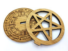 Load image into Gallery viewer, Oak Wheel of the year with Pentacle
