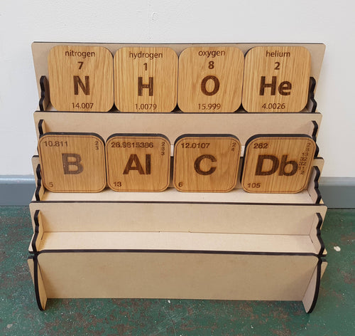 Small Portable Table Top Display for Coaster or Jewellery