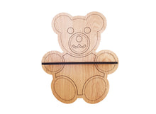 Load image into Gallery viewer, Oak Teddy Bear Shelf, Childrens shelf, Bedroom Shelf, Nursery Furniture, Nursery Shelf, Baby room