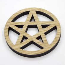Load image into Gallery viewer, Pentacle Coasters, Set of 4, Witches - Pagan - Wiccan -Occult Coasters