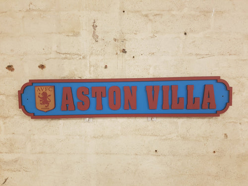 Aston Villa - Football Street Sign - Villa - AVFC