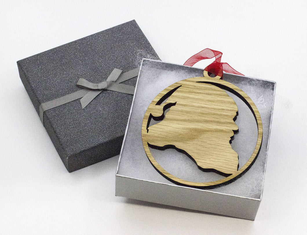 Santa Decorations - Pagan - Witch - Wiccan - Christmas Decorations - Oak - Walnut