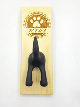 Load image into Gallery viewer, Dog Leash Holder Engraved with Your Pets Name on solid wood