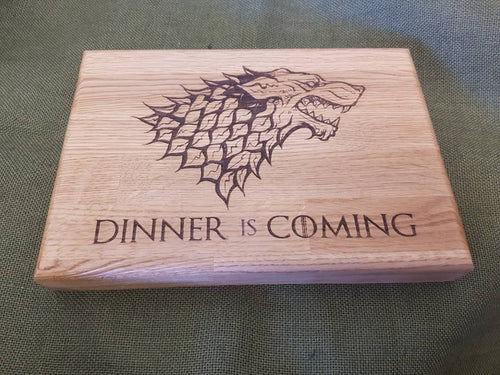 Game of Thrones Chopping Board Dinner is Coming