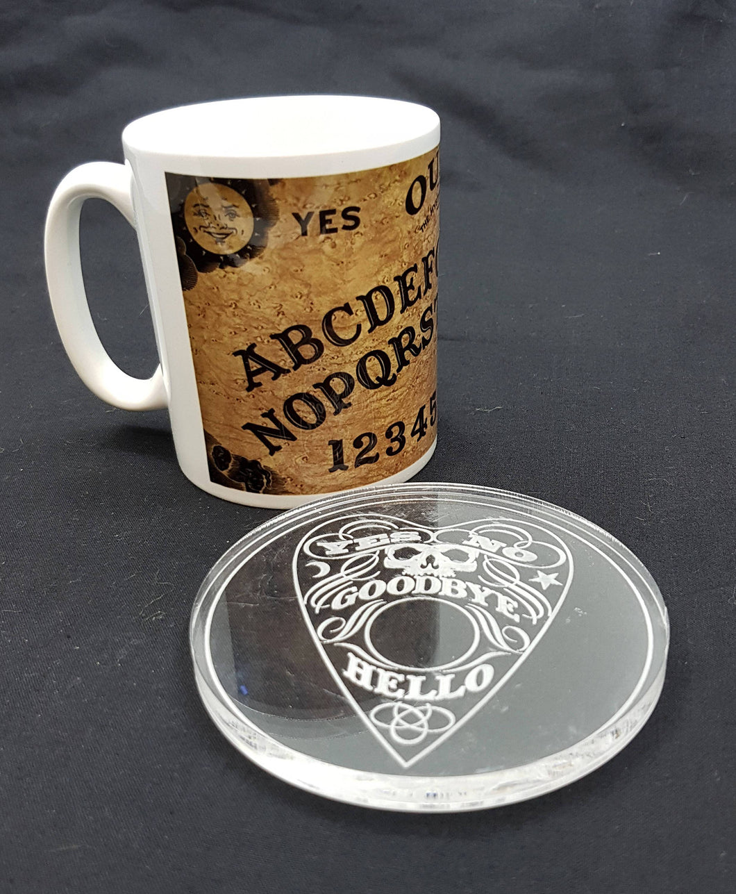 Ouija Cup and Coaster