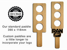 Load image into Gallery viewer, Personalised Third Beer Glass Paddle - Home bar - Real ale house - Man Cave