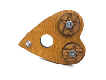 Load image into Gallery viewer, Automatic Writing Planchette with Tribal Pentacle design and 360deg Wheels